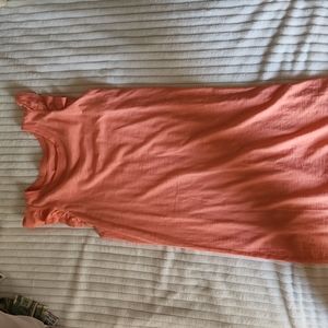 Coral colored dress